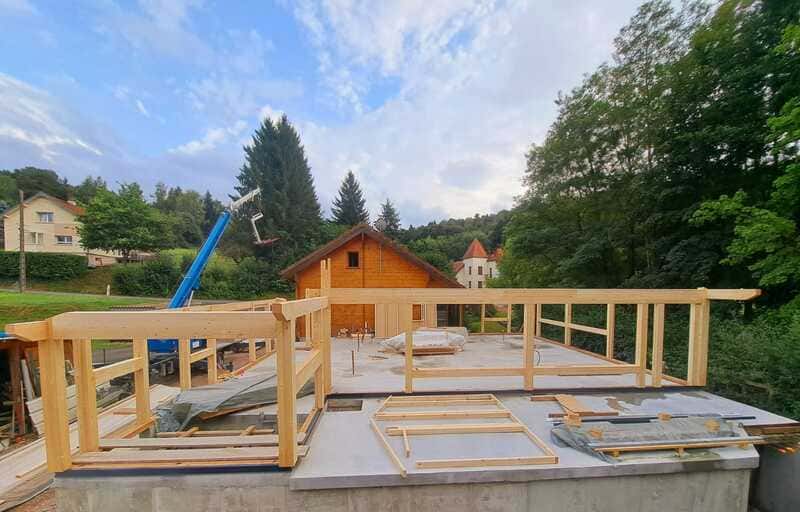 Extension Chalet Structure Poteau-Poutre - Vue 3