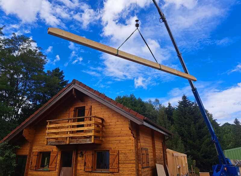 Extension Chalet Structure Poteau-Poutre - Vue 9