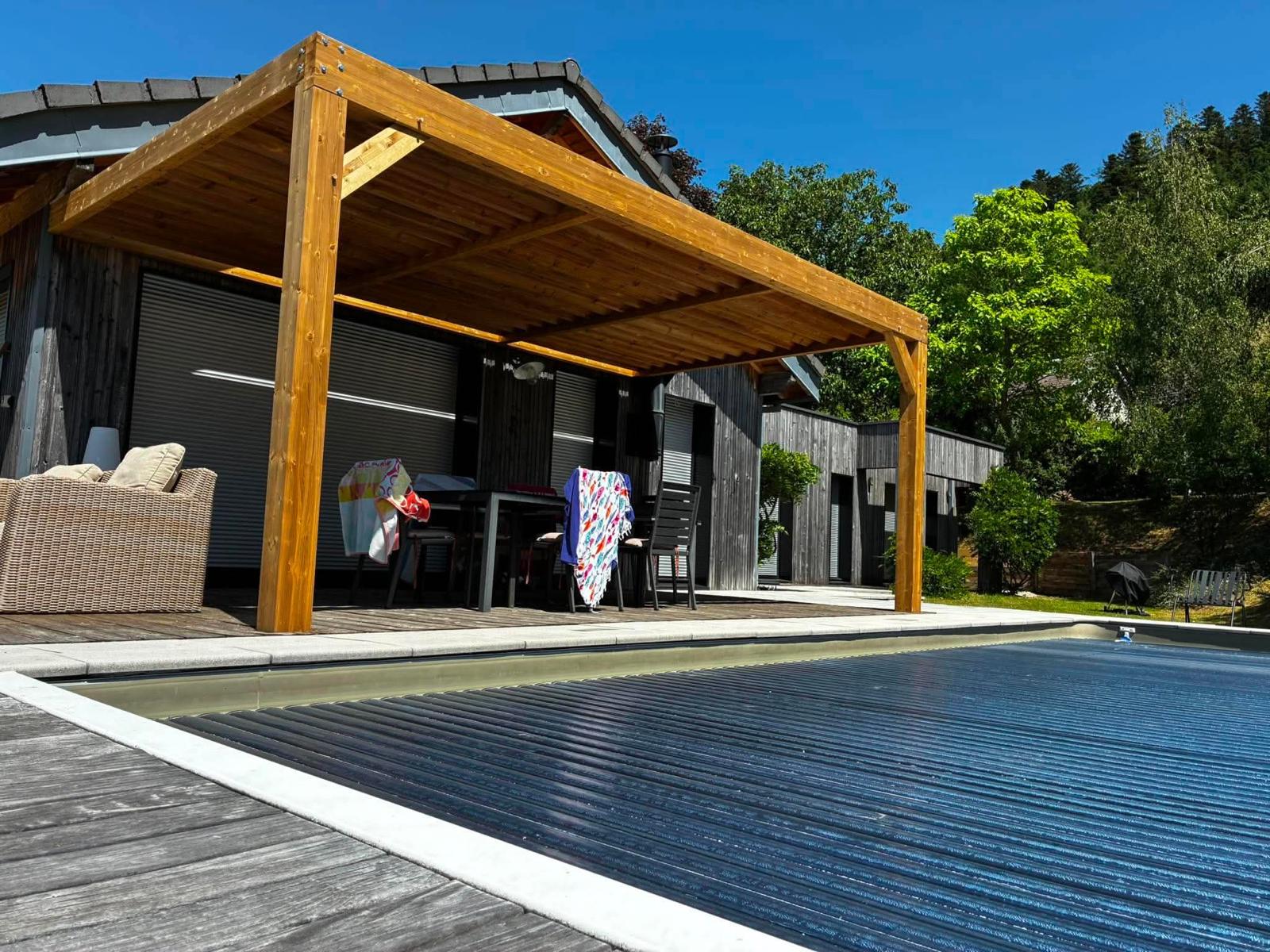 Pergola en pin autoclave - vue 2